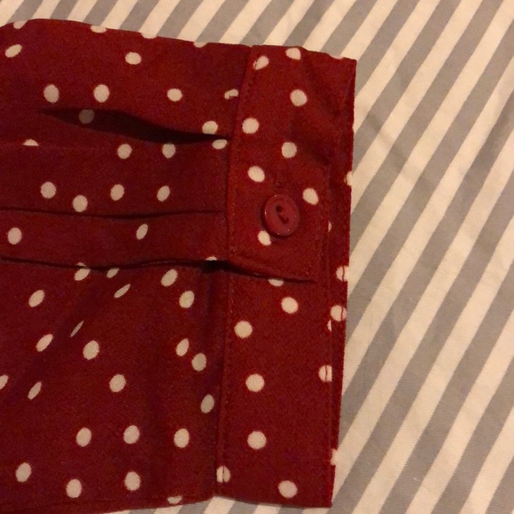 Red polka dot blouse - Picture 2 of 4